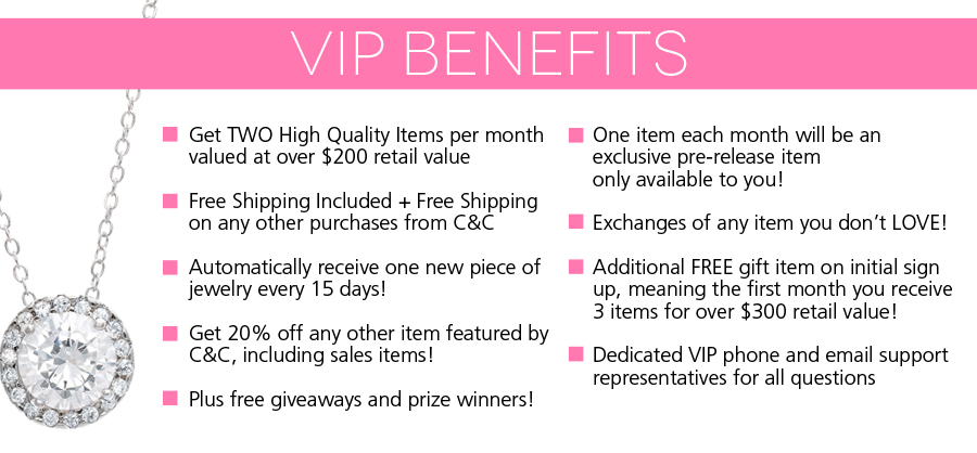 CateandChloe ViP Benefits