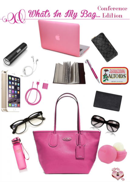 What's In My Bag...Conference Edition | MrsTeeLoveLifeLaughter.com