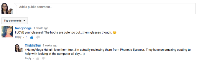 Phonetic Glasses Comment