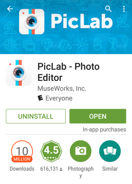 AndroidApps - PicLab