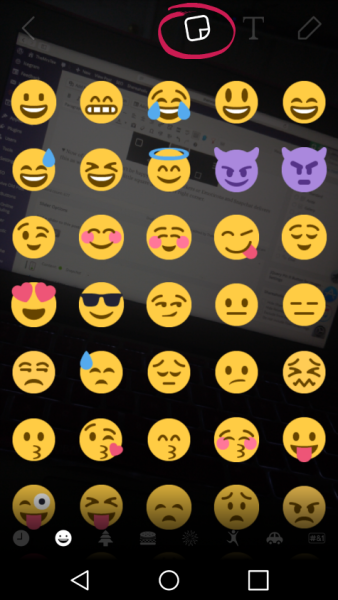 Snapchat Emoticons