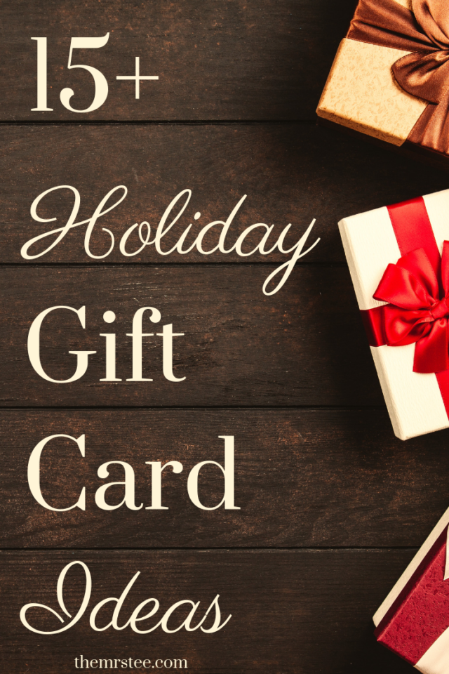 15+ Holiday Gift Card Ideas | TheMrsTee - Lifestyle Blogger &amp; Media Influencer